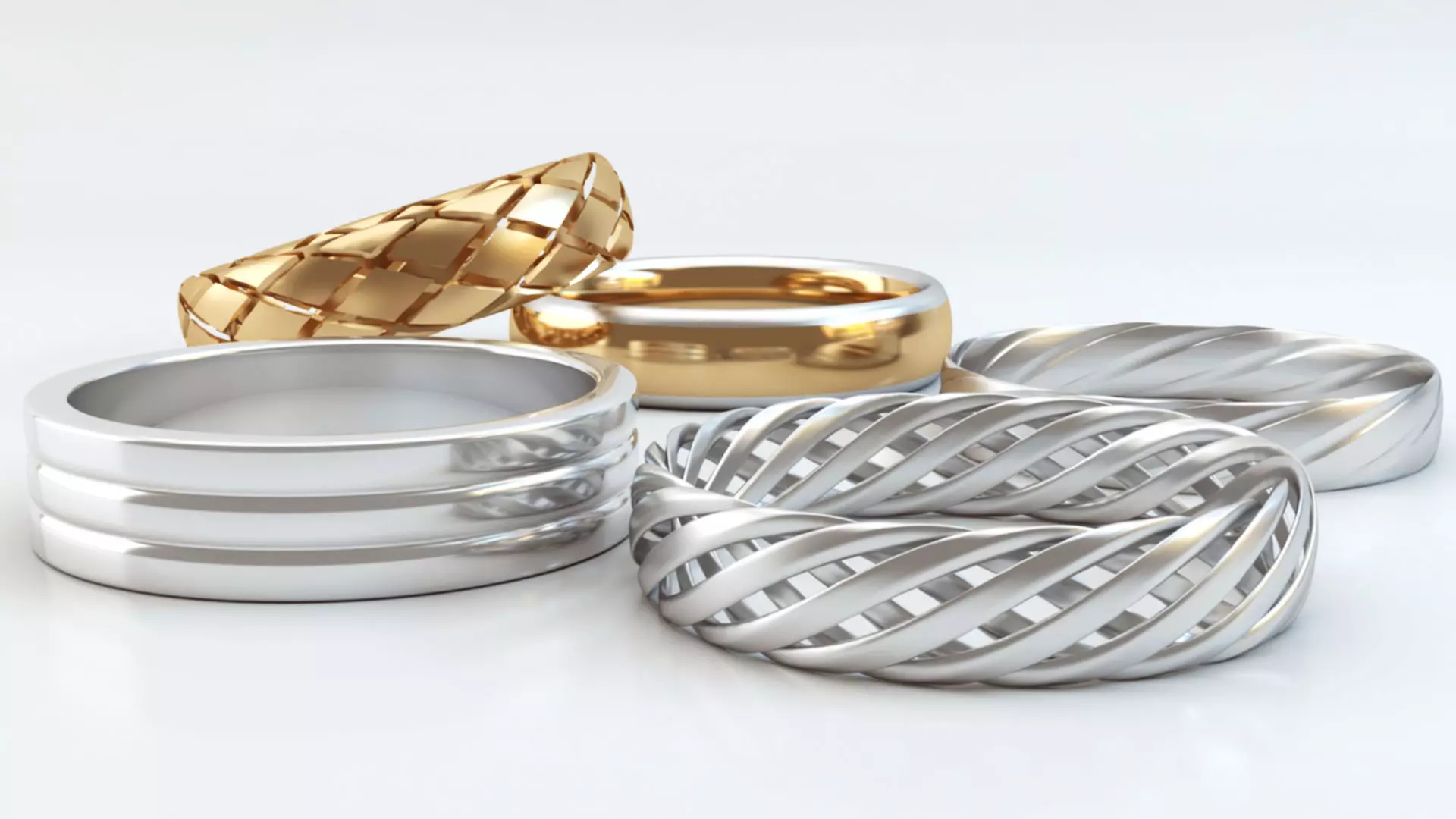 Rings 3D print model_0