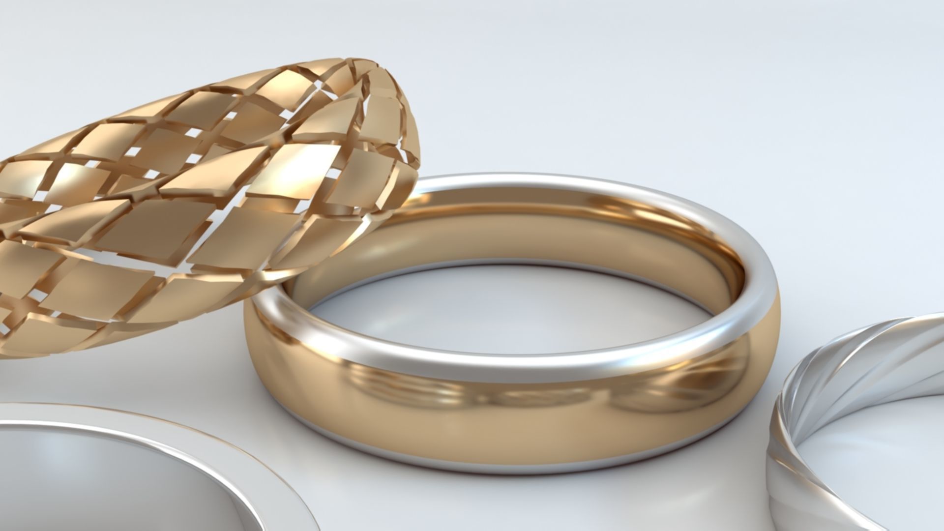 Rings 3D print model_7
