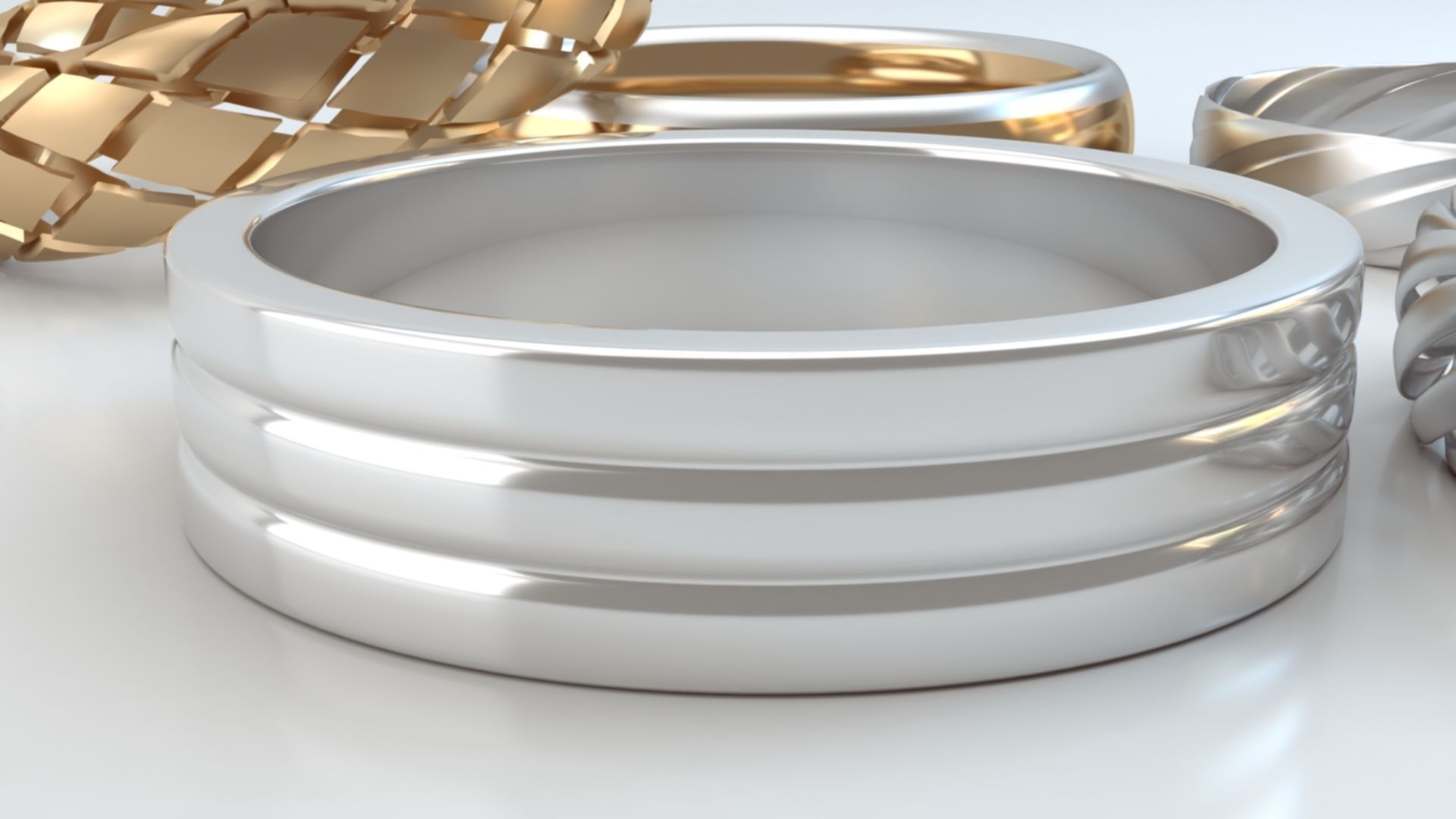 Rings 3D print model_6