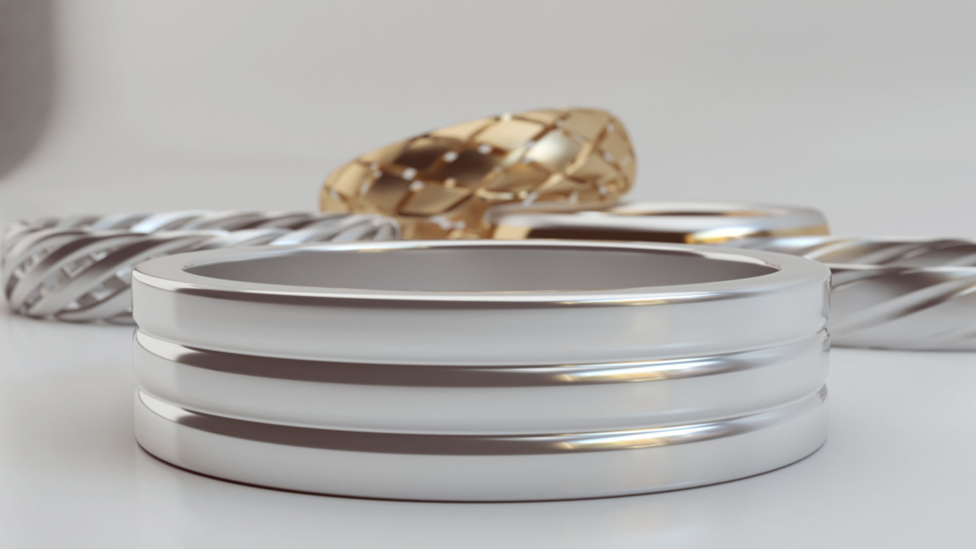 Rings 3D print model_9