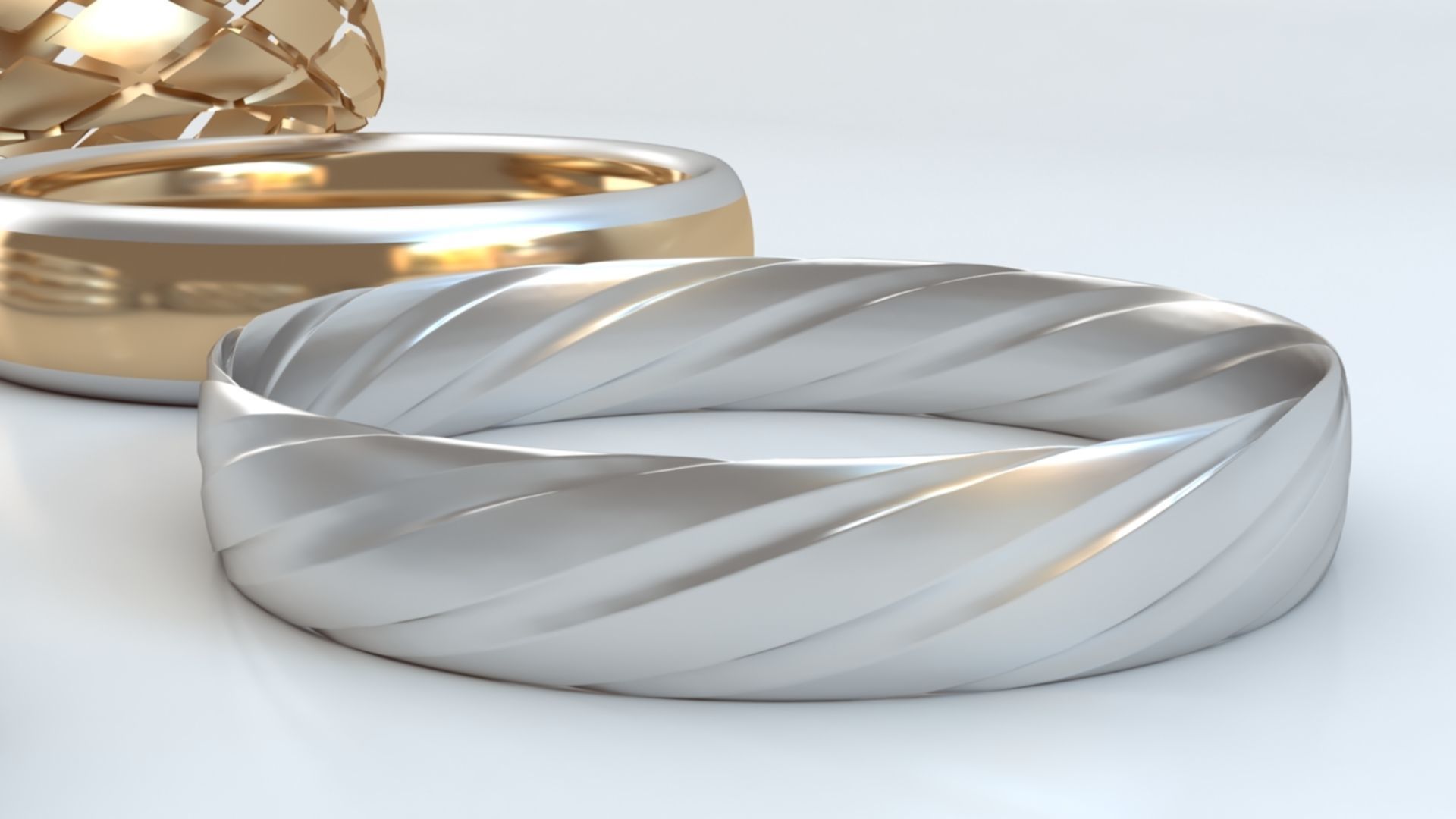 Rings 3D print model_3