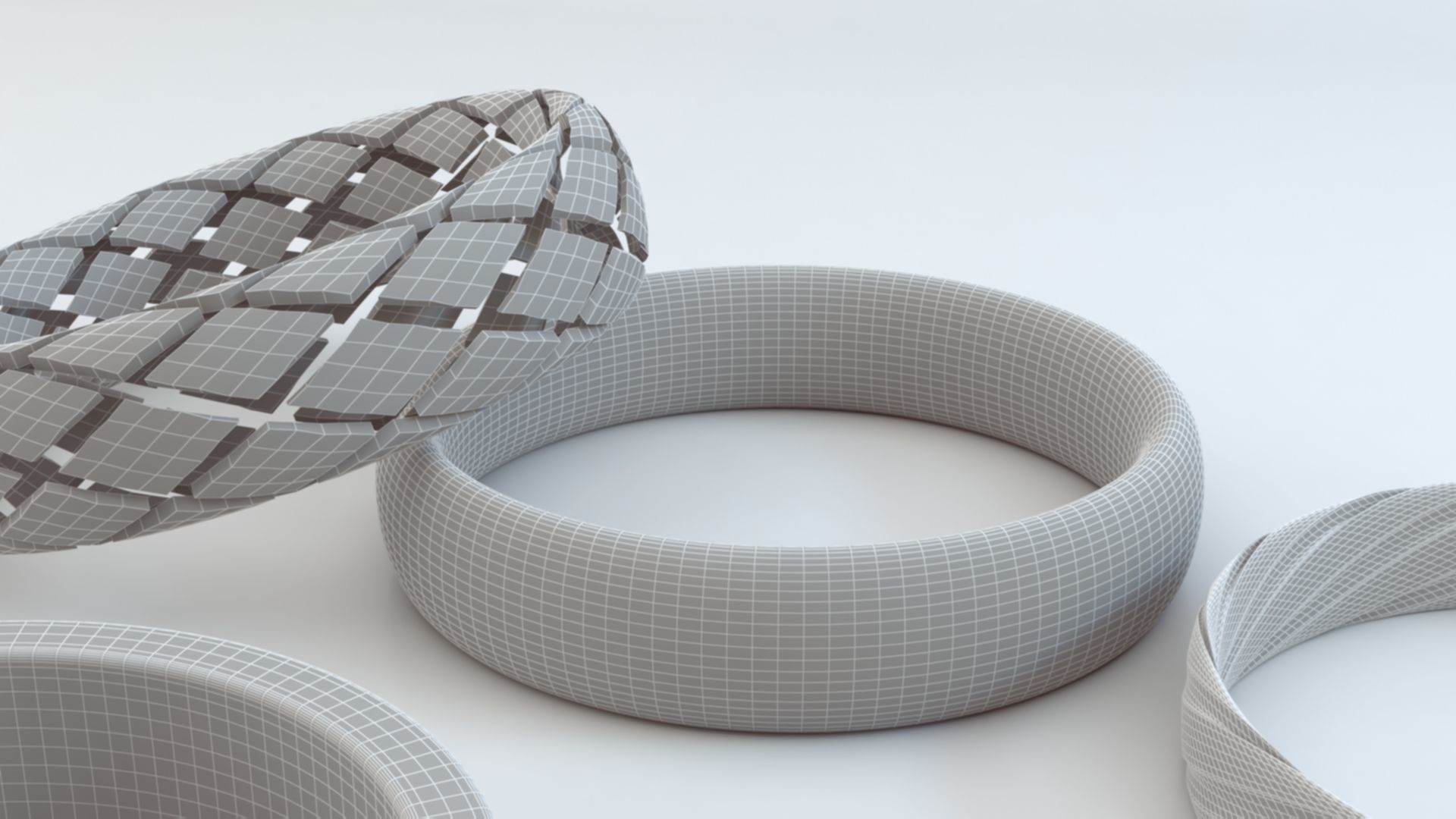 Rings 3D print model_18