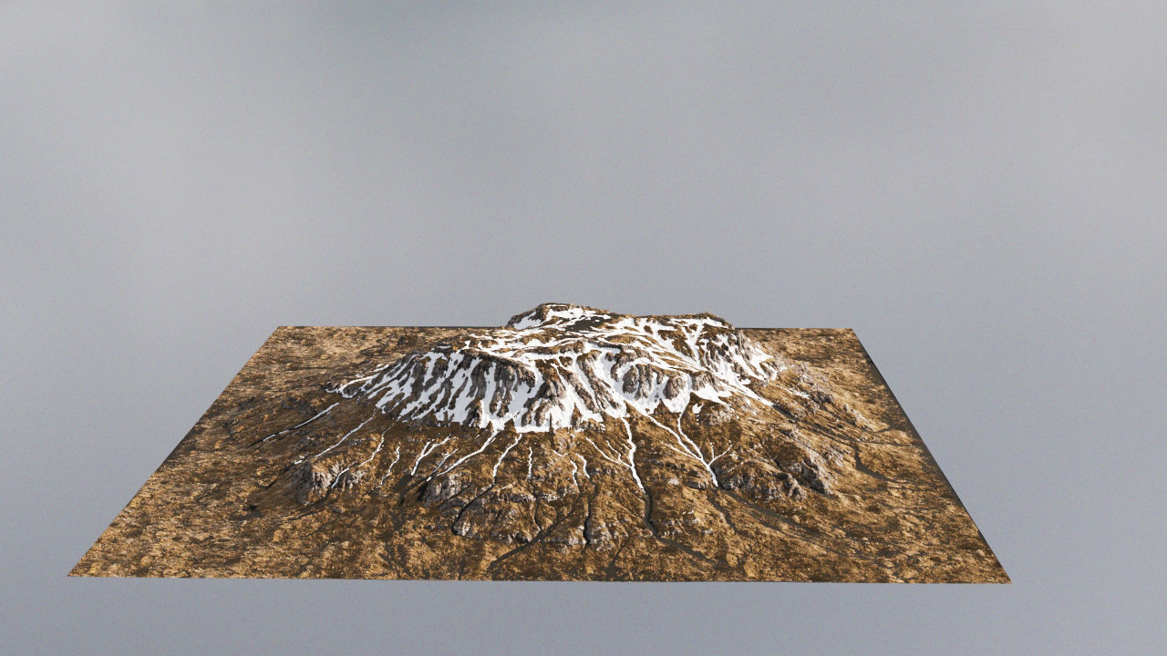 Nordic Mountain 3D model_1