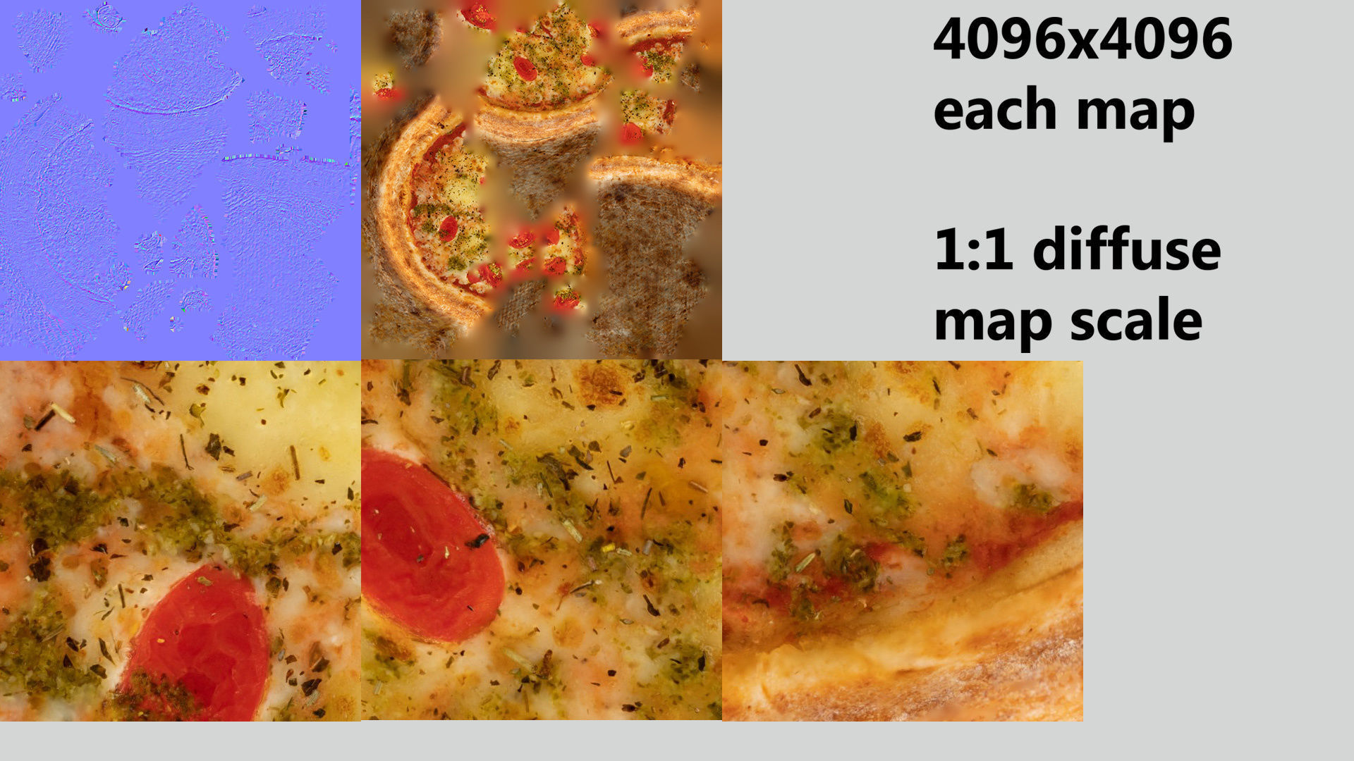 Vegetarian Pizza with cherry tomatoes and cheese 3D model_7