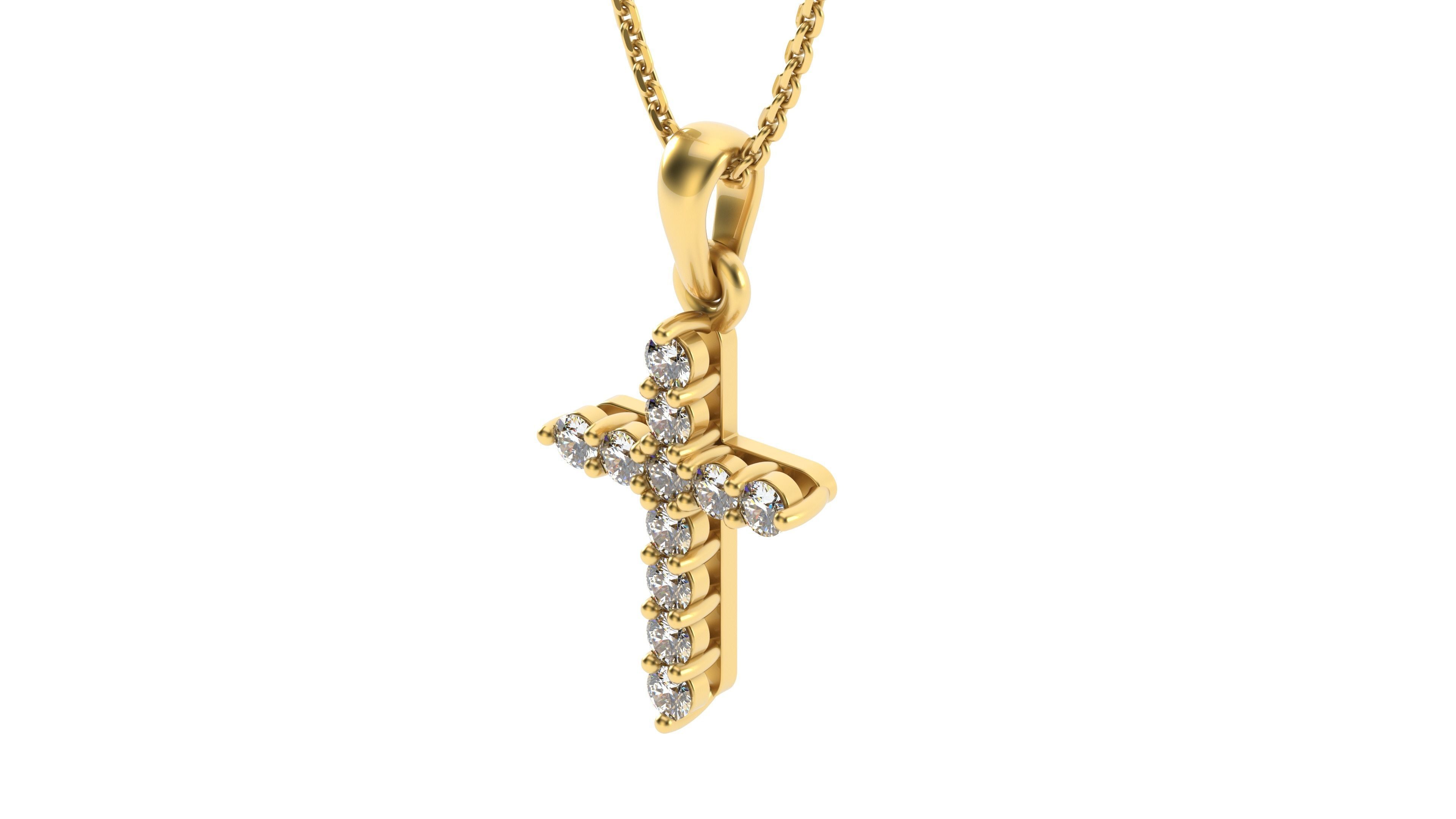 Cross pendant 2  3D print model_2