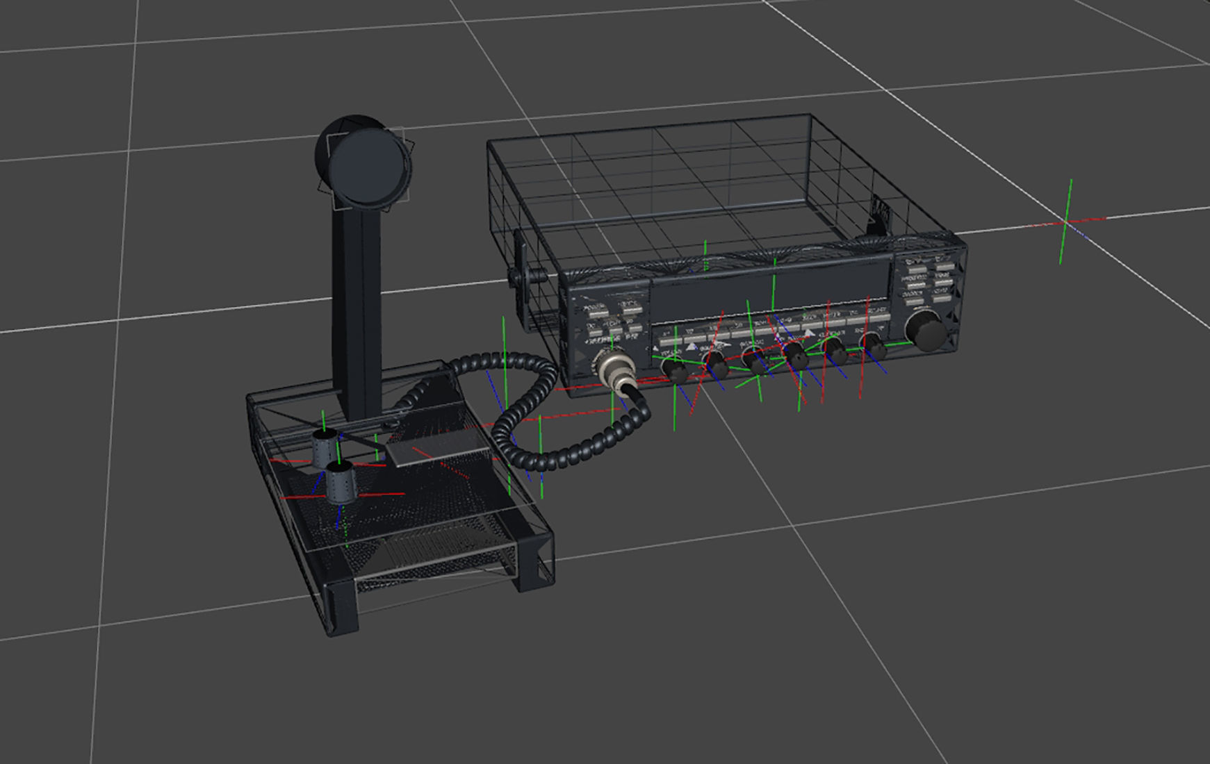 President George CB Radio 3D model_3