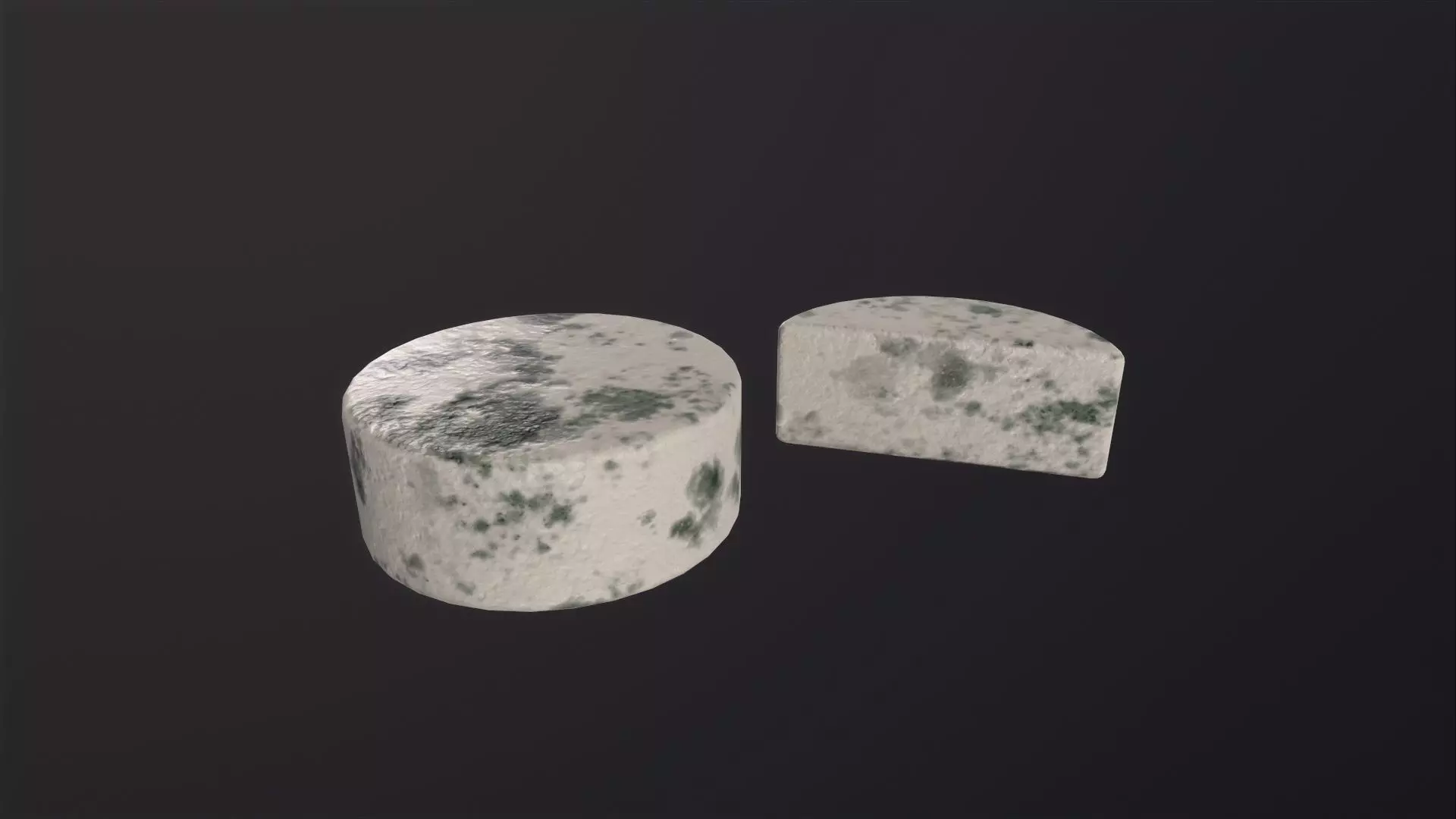 Gorgonzola Cheeses 3D Model Low-poly 3D model_0