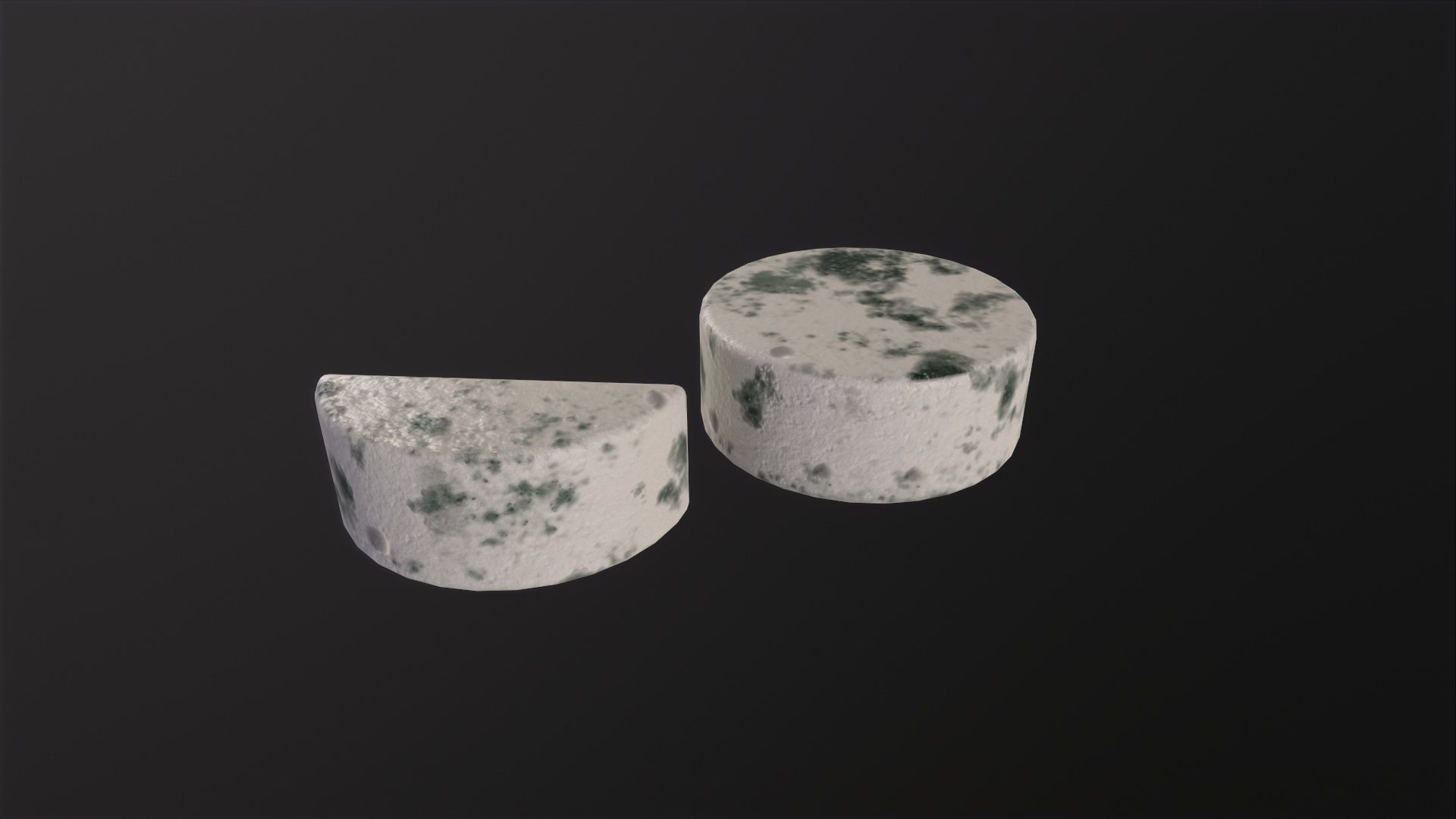 Gorgonzola Cheeses 3D Model Low-poly 3D model_3
