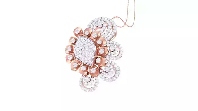 Flower High Jewelry Earrings 3dm stl 3dm stl obj mtl 3mf details 3D print model