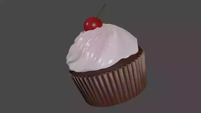 Cherry cake 3D model