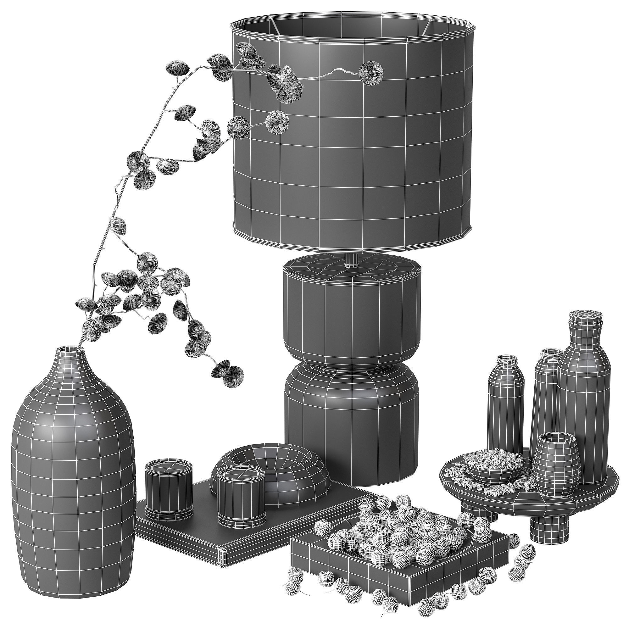 Decorative set 17 3D model_3