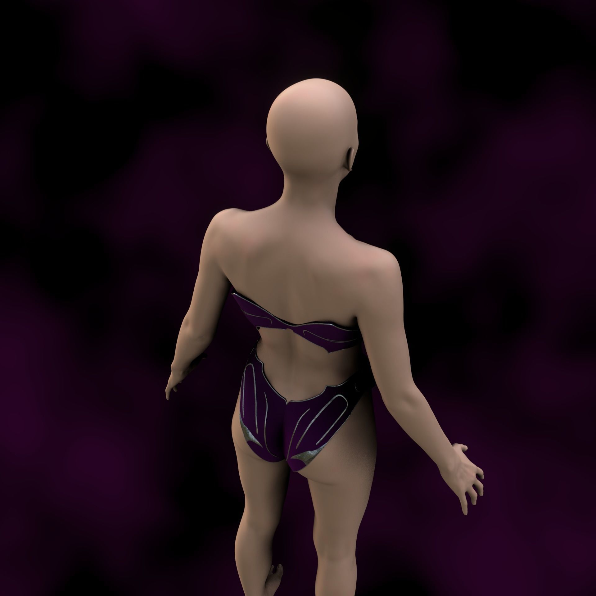 Shadowheart Underwear Set Baldurs Gate 3 3D print model_11