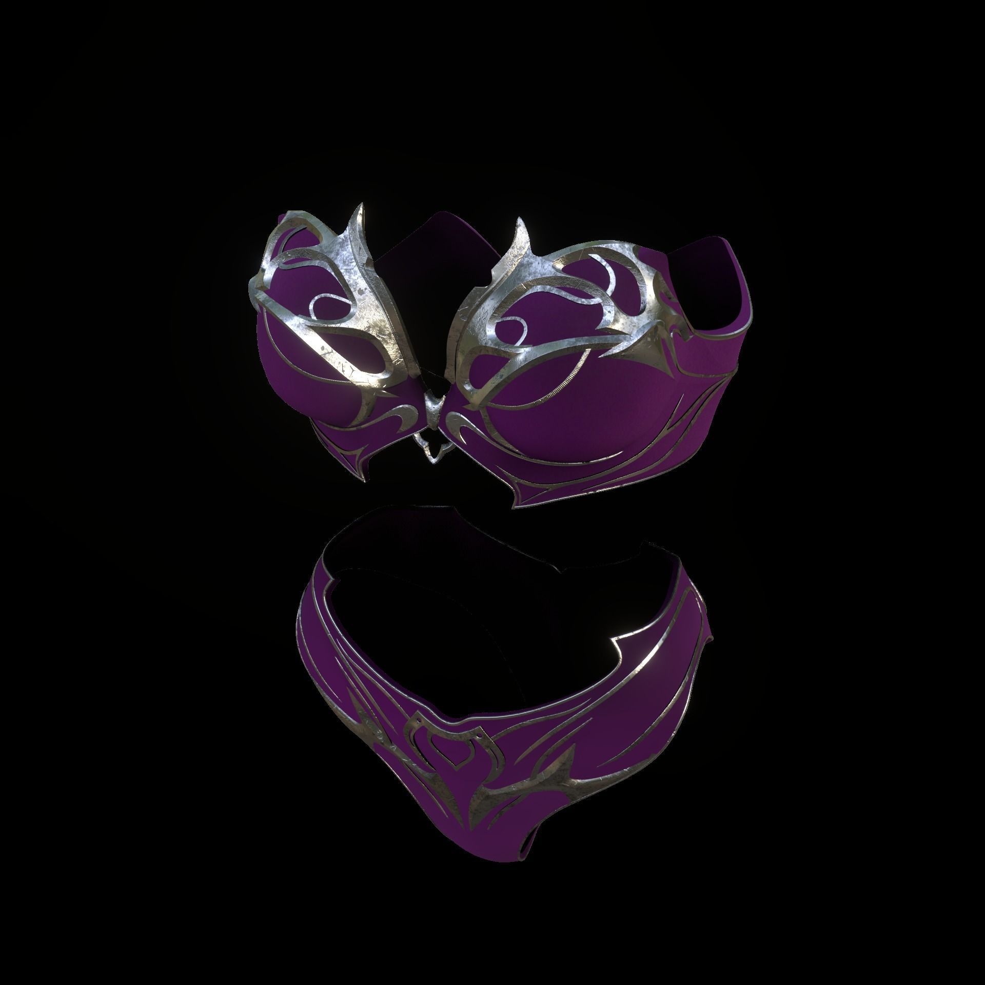 Shadowheart Underwear Set Baldurs Gate 3 3D print model_10