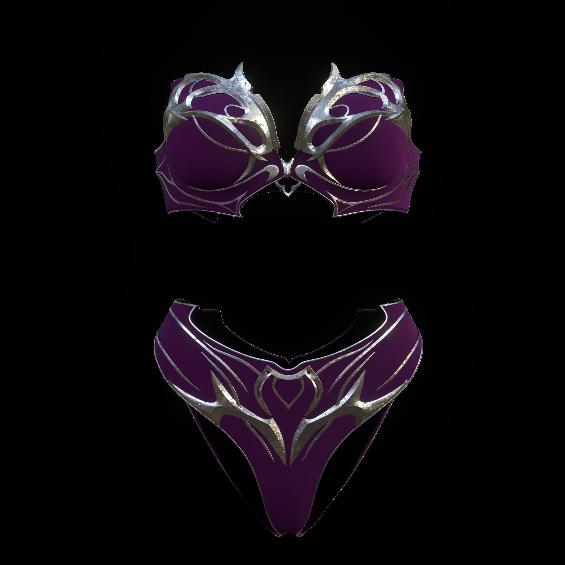 Shadowheart Underwear Set Baldurs Gate 3 3D print model_9