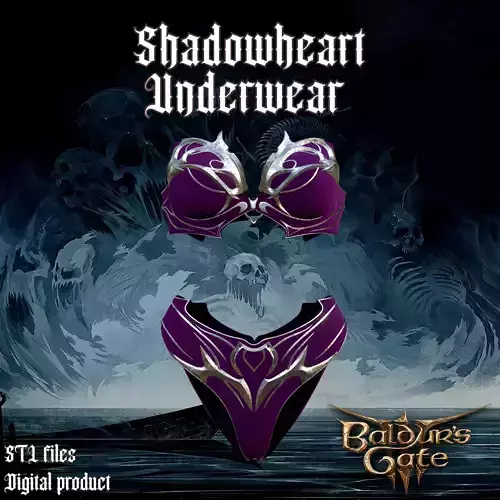 Shadowheart Underwear Set Baldurs Gate 3 3D print model