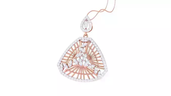 Ultra Vision Flower Mesh High Jewelry Pendant Necklace 3dm stl 