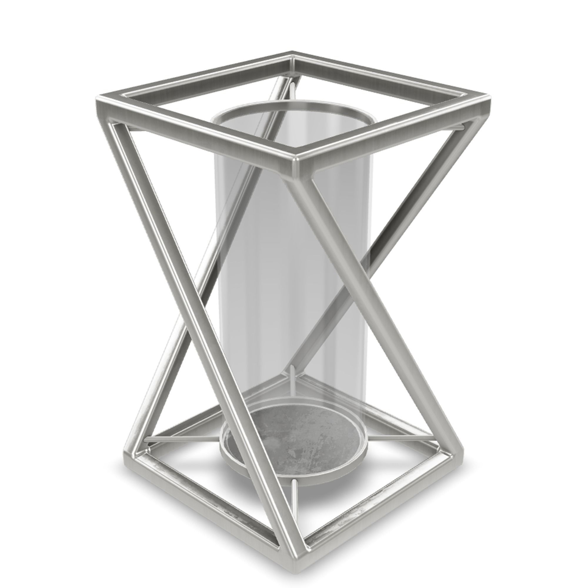 Geometric Candle Holder 12 Low-poly 3D model_2