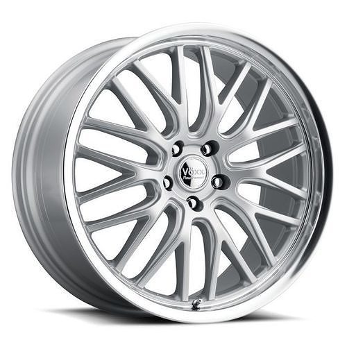 Voxx Masi Wheel Feather Forged Silver With Machined Lip Mustang 3D model 4