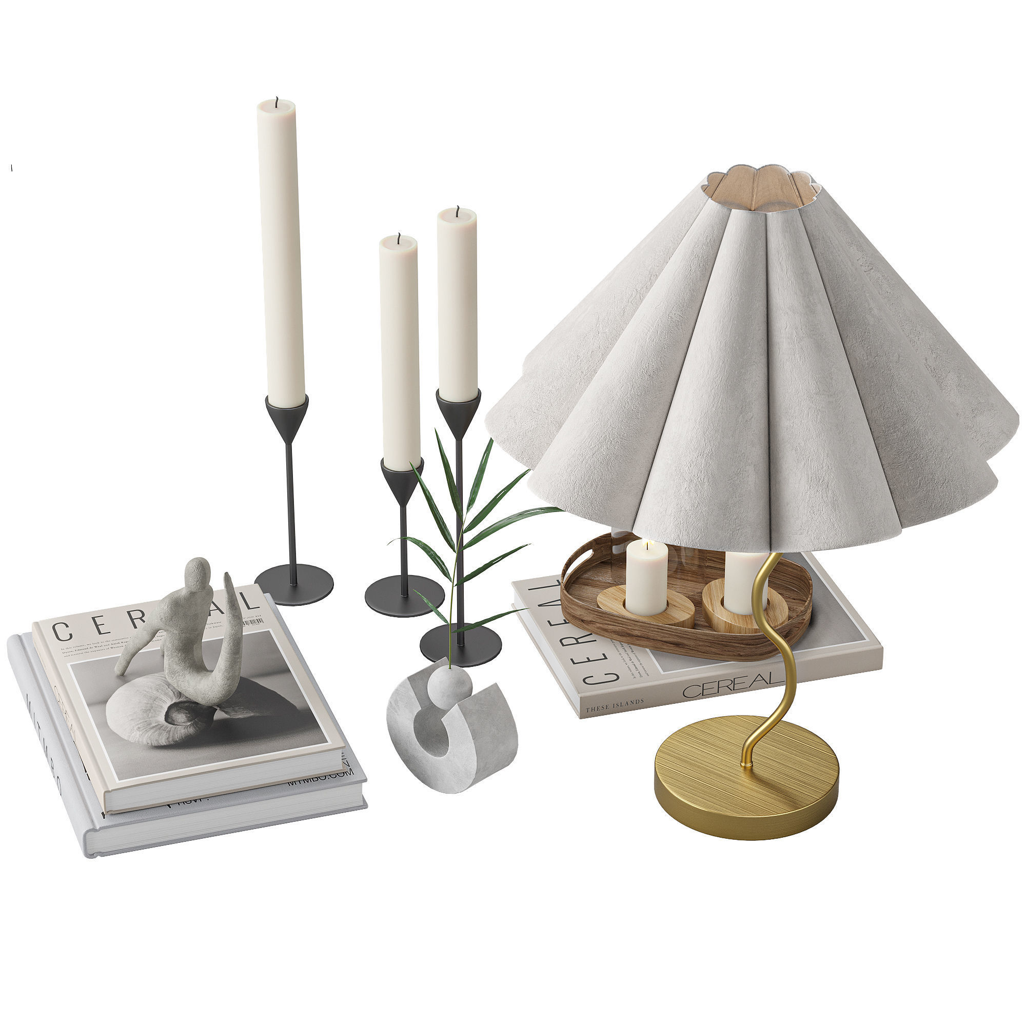 Decorative set 25 3D model_1