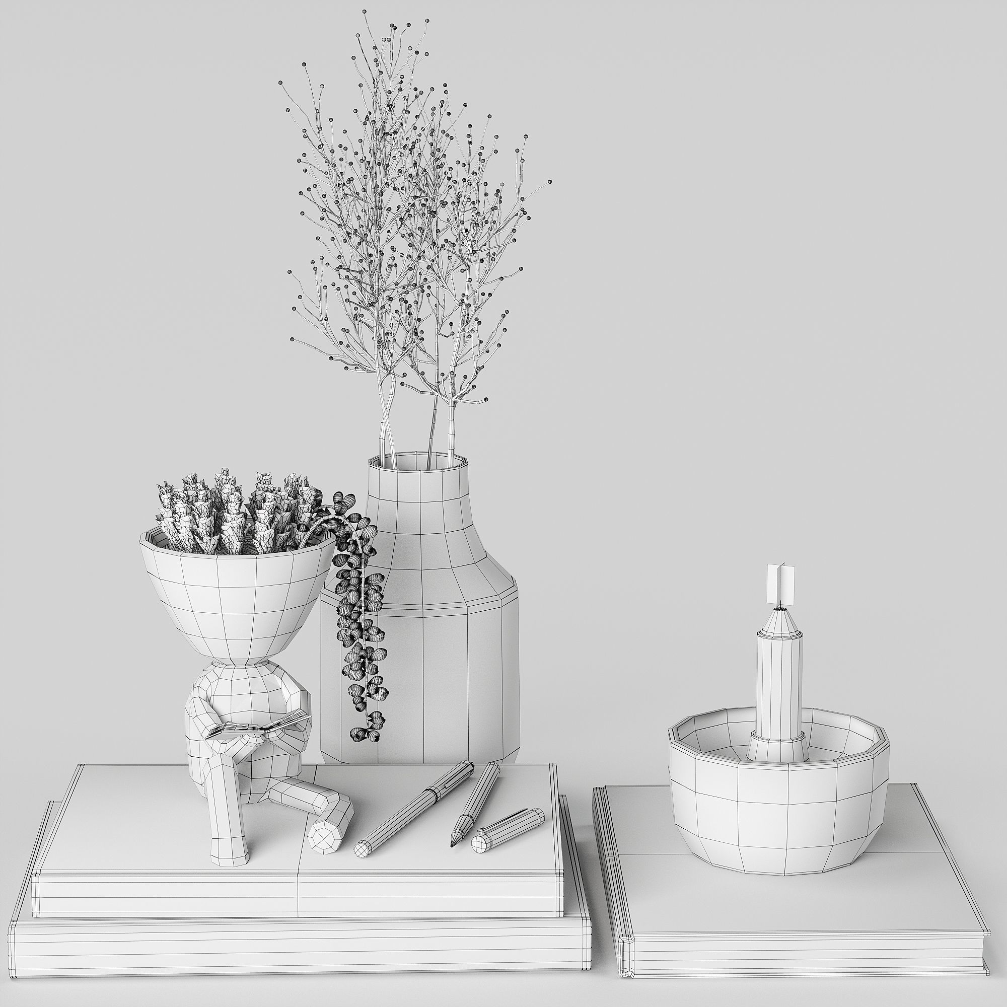 Decorative set 30 3D model_4
