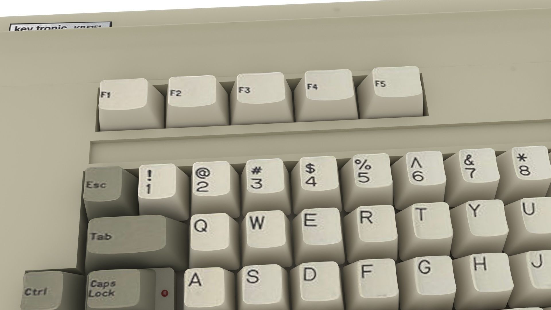 Retro Computer Keyboard 3D model_12