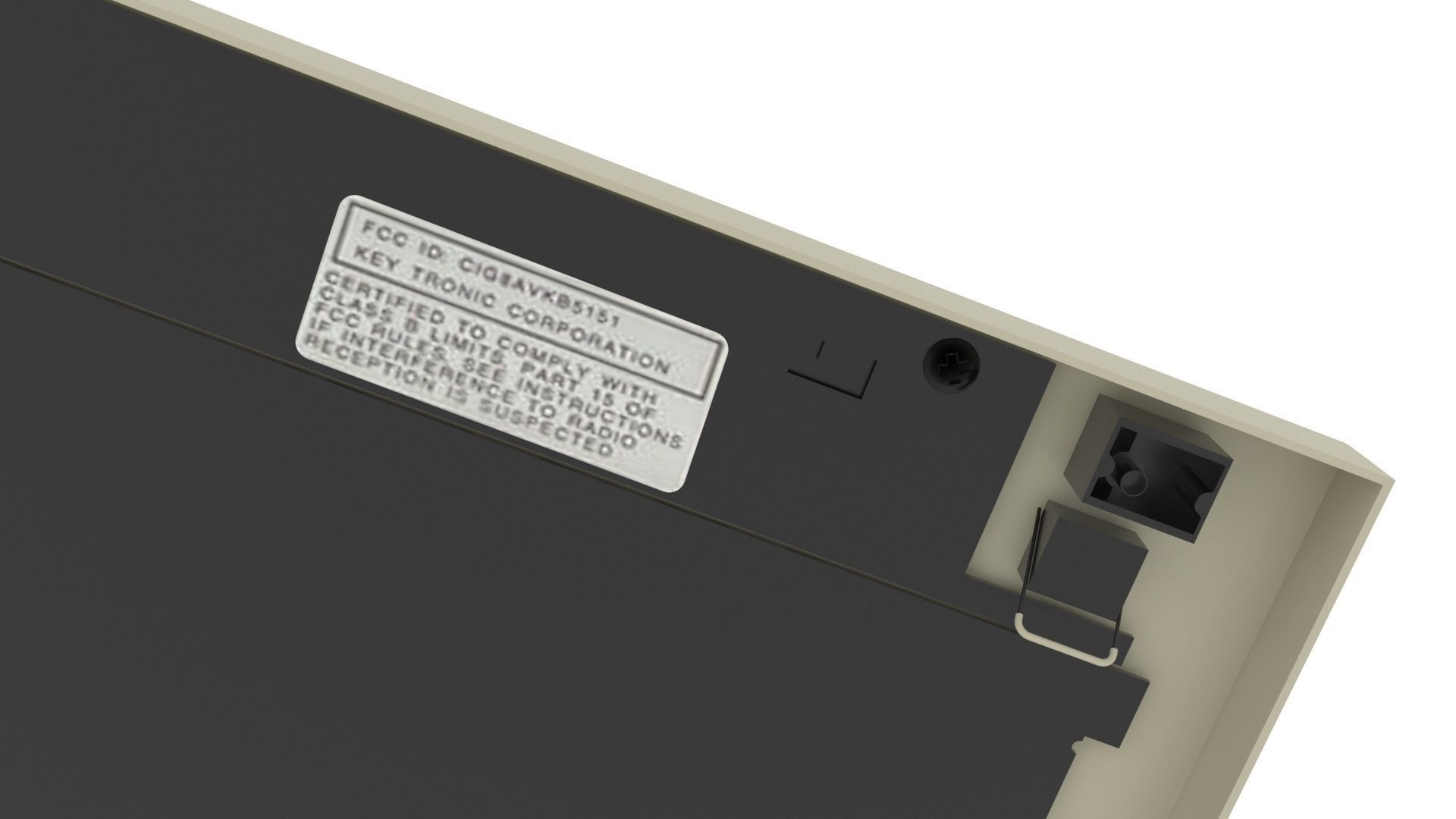 Retro Computer Keyboard 3D model_6