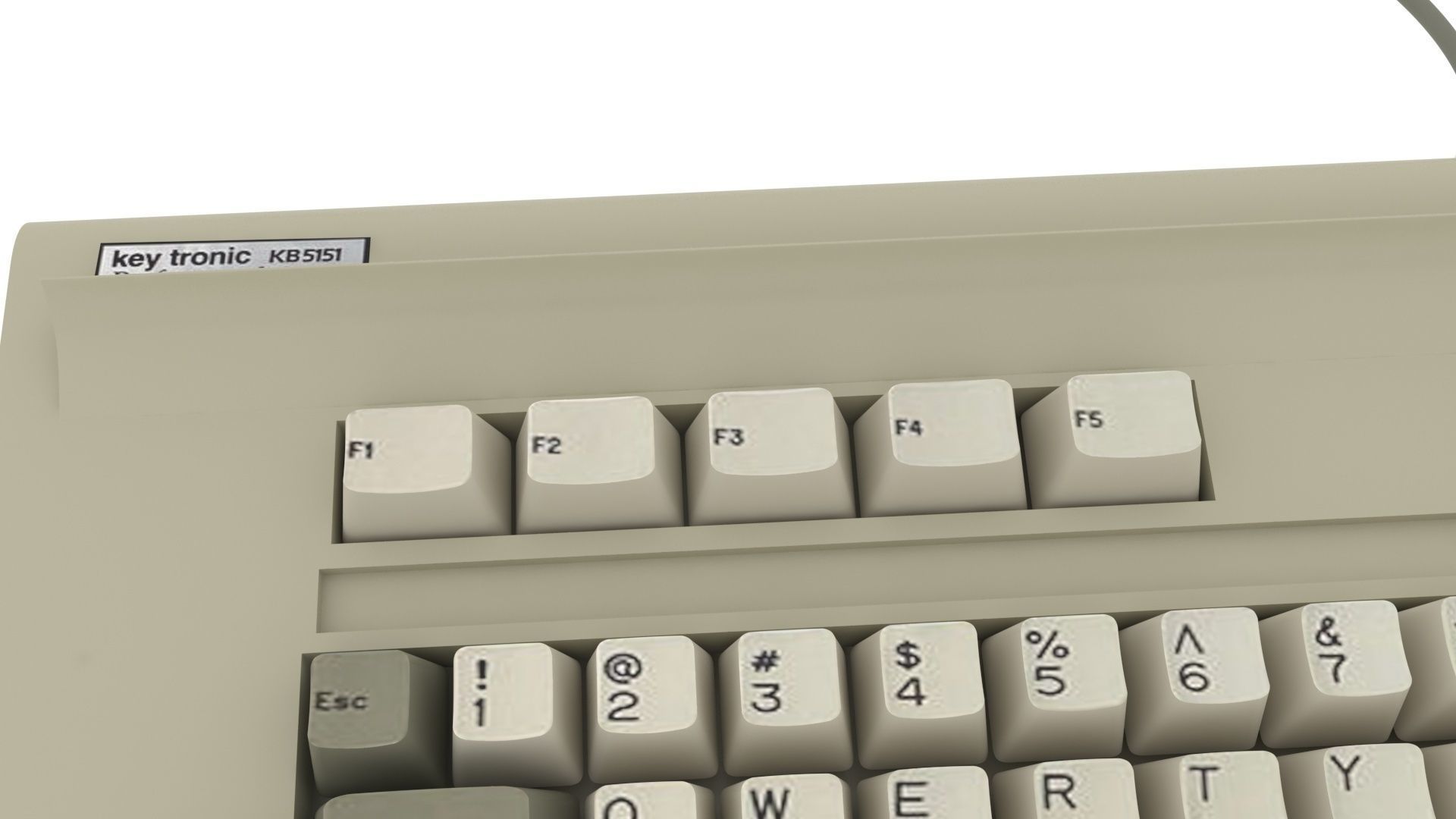 Retro Computer Keyboard 3D model_19