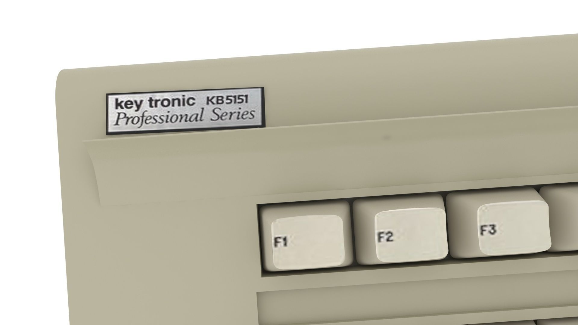 Retro Computer Keyboard 3D model_11