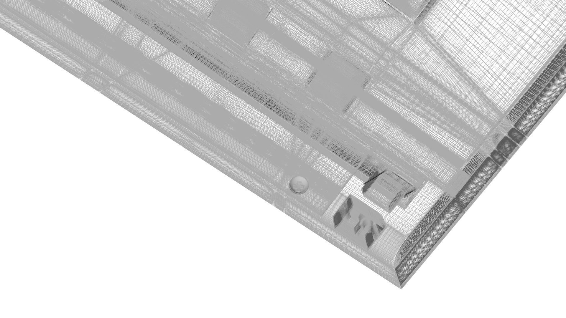 Retro Computer Keyboard 3D model_33