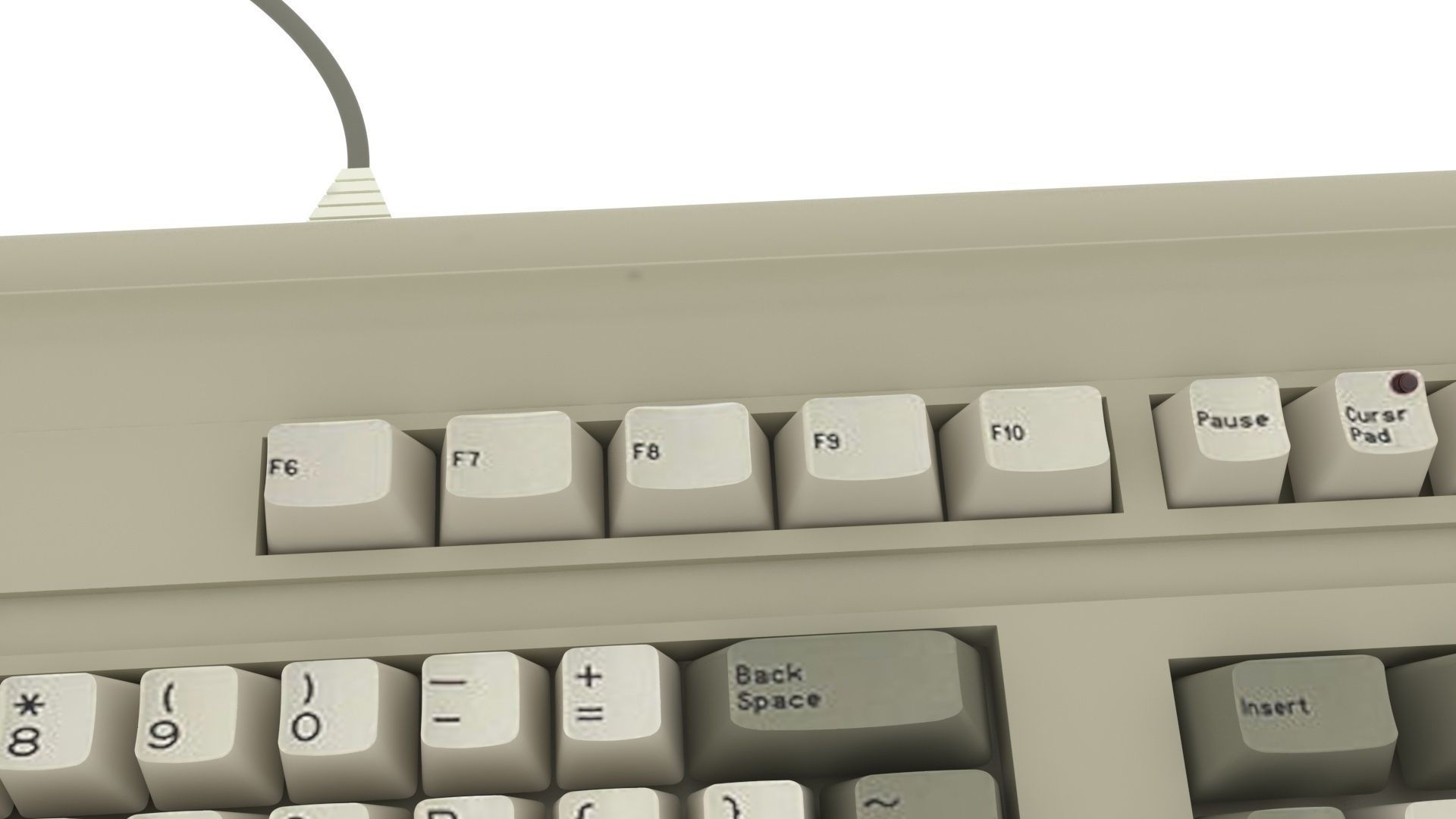 Retro Computer Keyboard 3D model_18