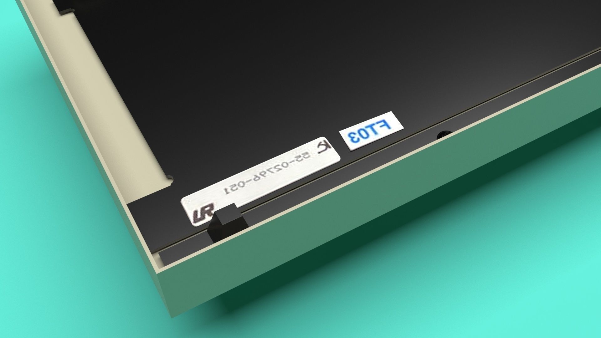 Retro Computer Keyboard 3D model_41