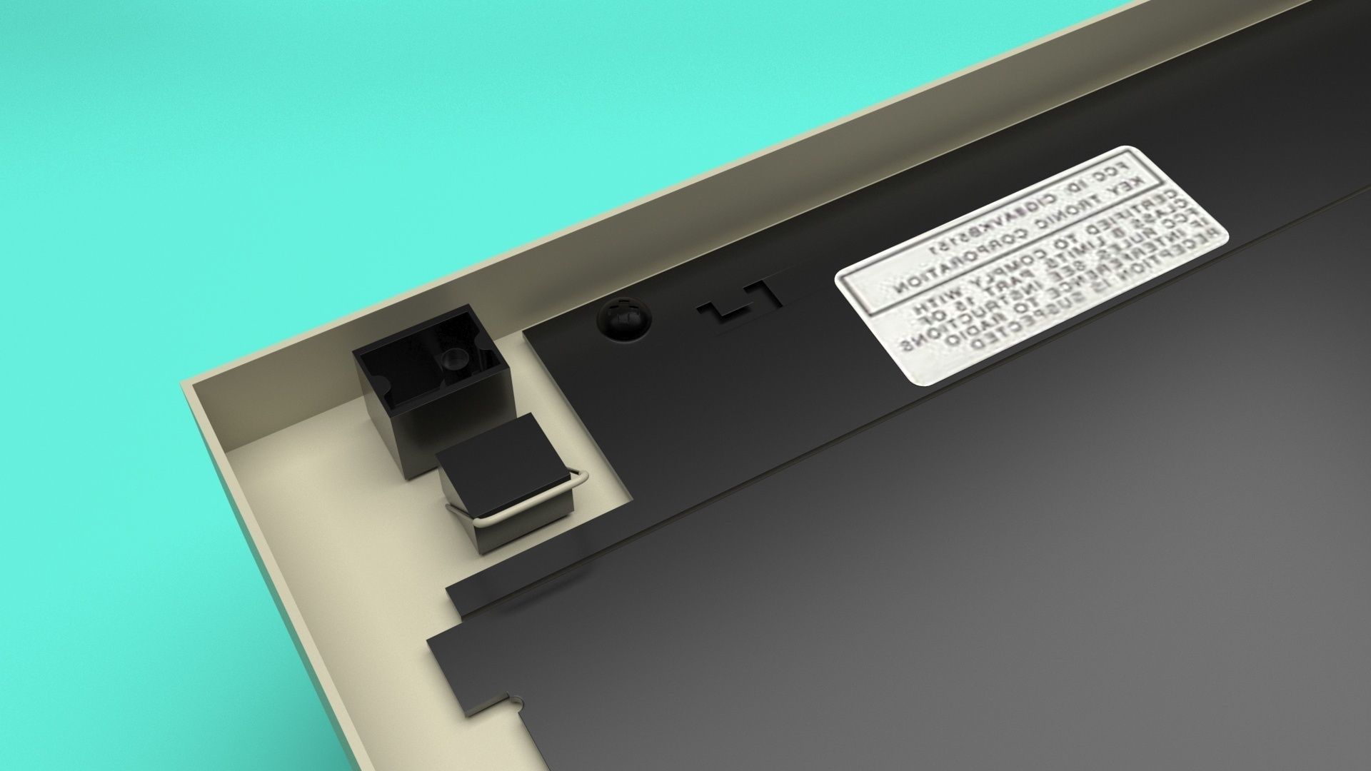 Retro Computer Keyboard 3D model_40