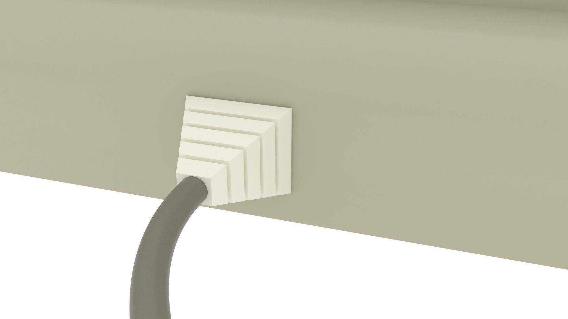 Retro Computer Keyboard 3D model_20