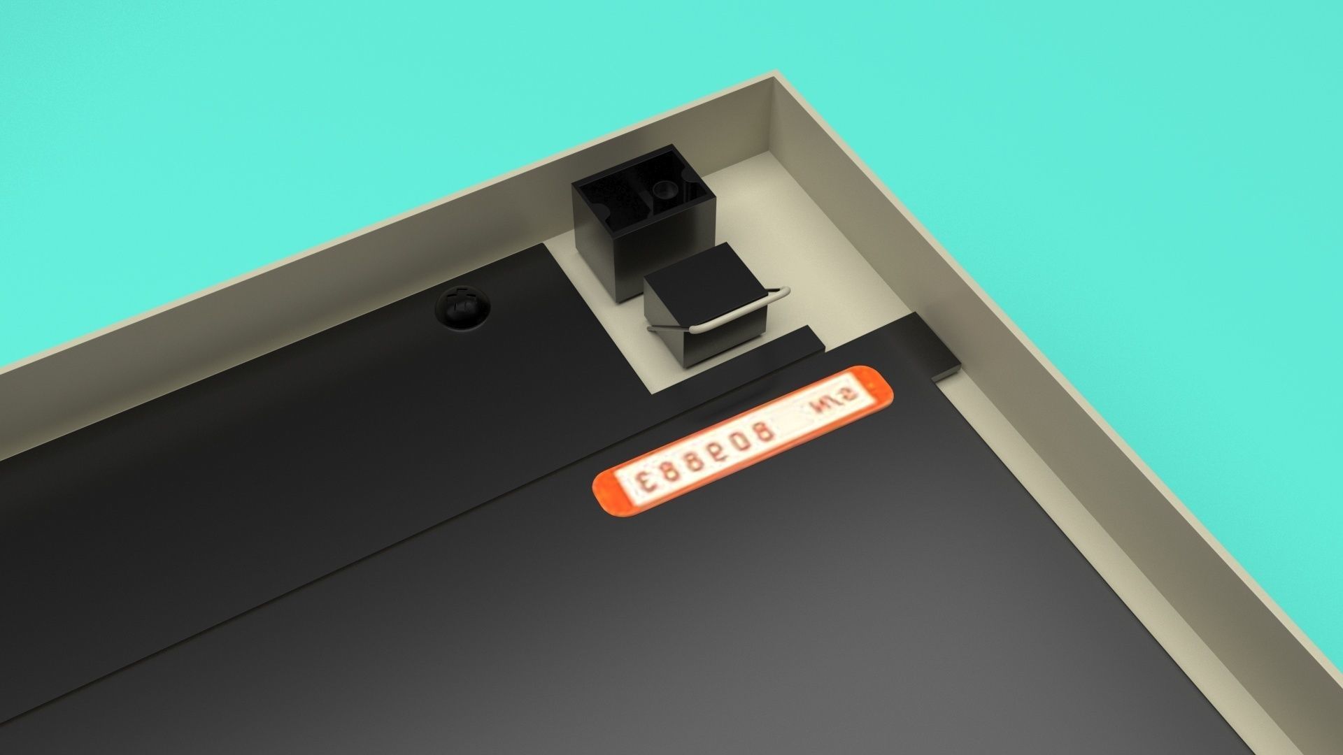 Retro Computer Keyboard 3D model_39