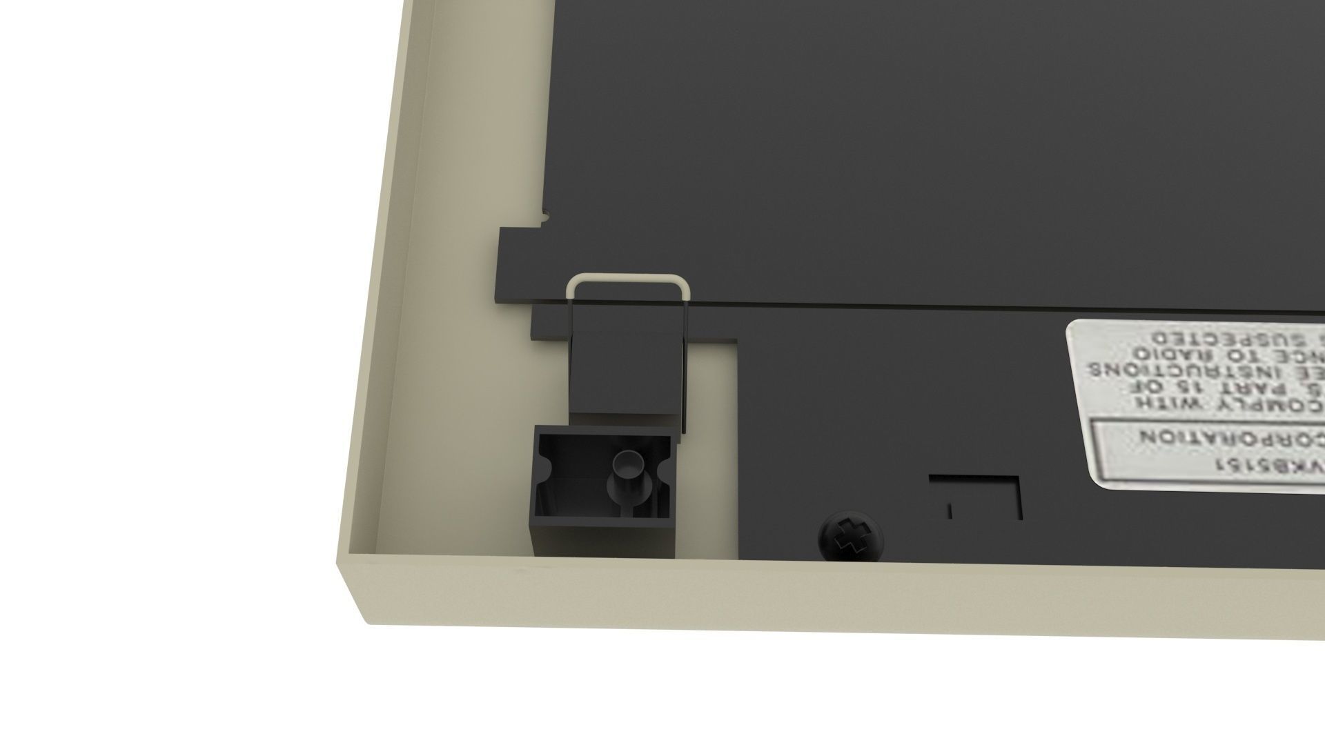 Retro Computer Keyboard 3D model_10