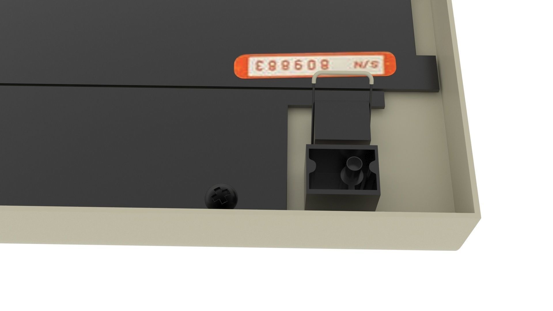 Retro Computer Keyboard 3D model_9