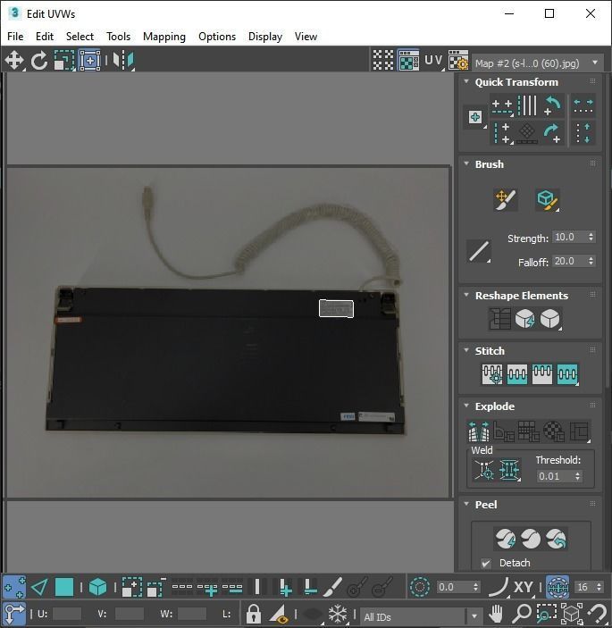 Retro Computer Keyboard 3D model_51