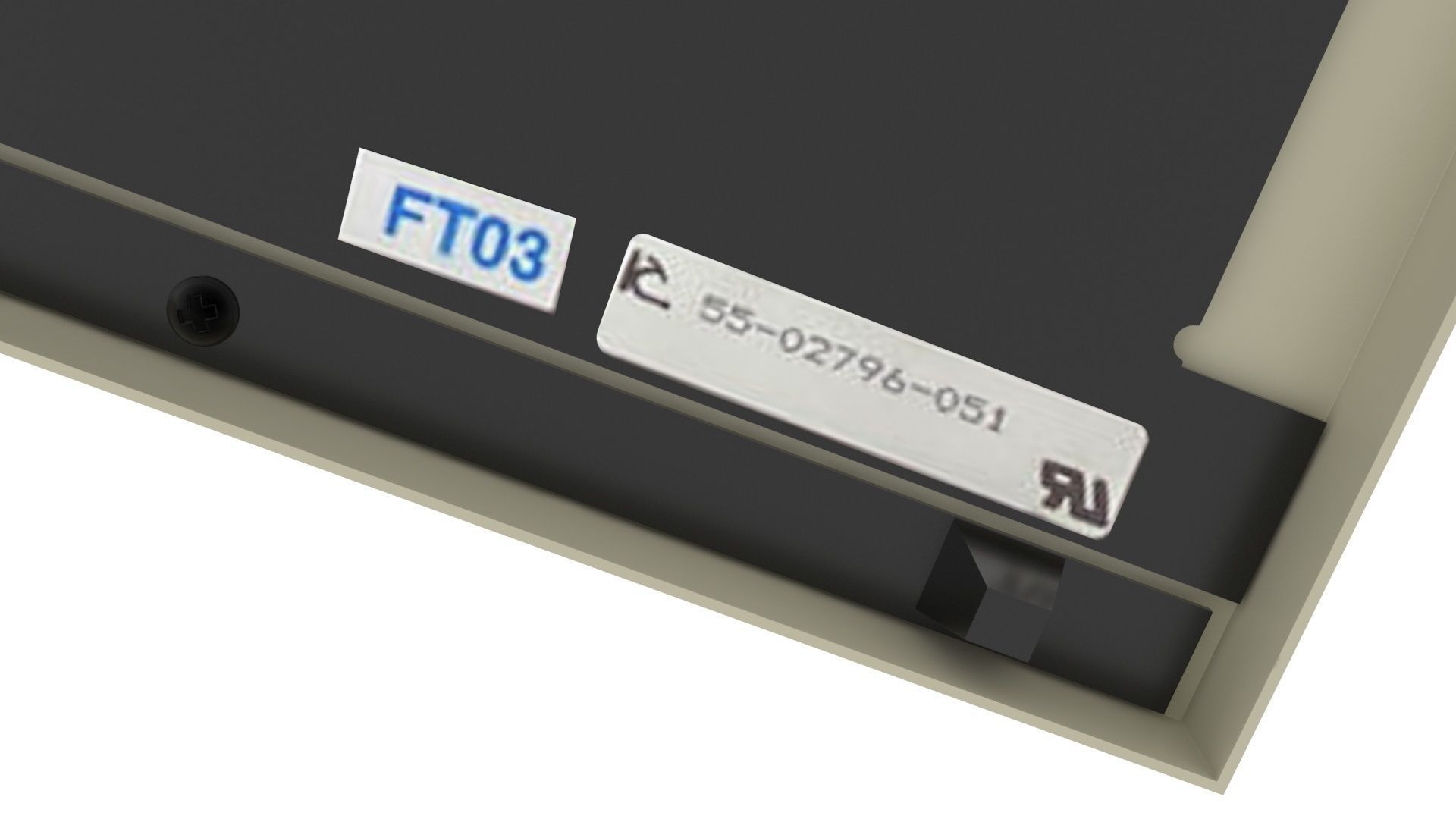 Retro Computer Keyboard 3D model_7