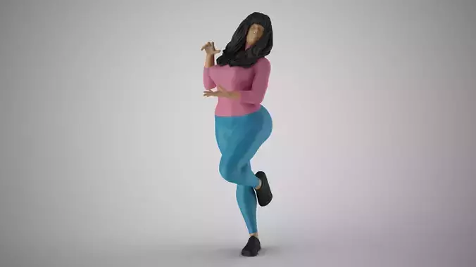 Shimmery Woman 2 3D print model
