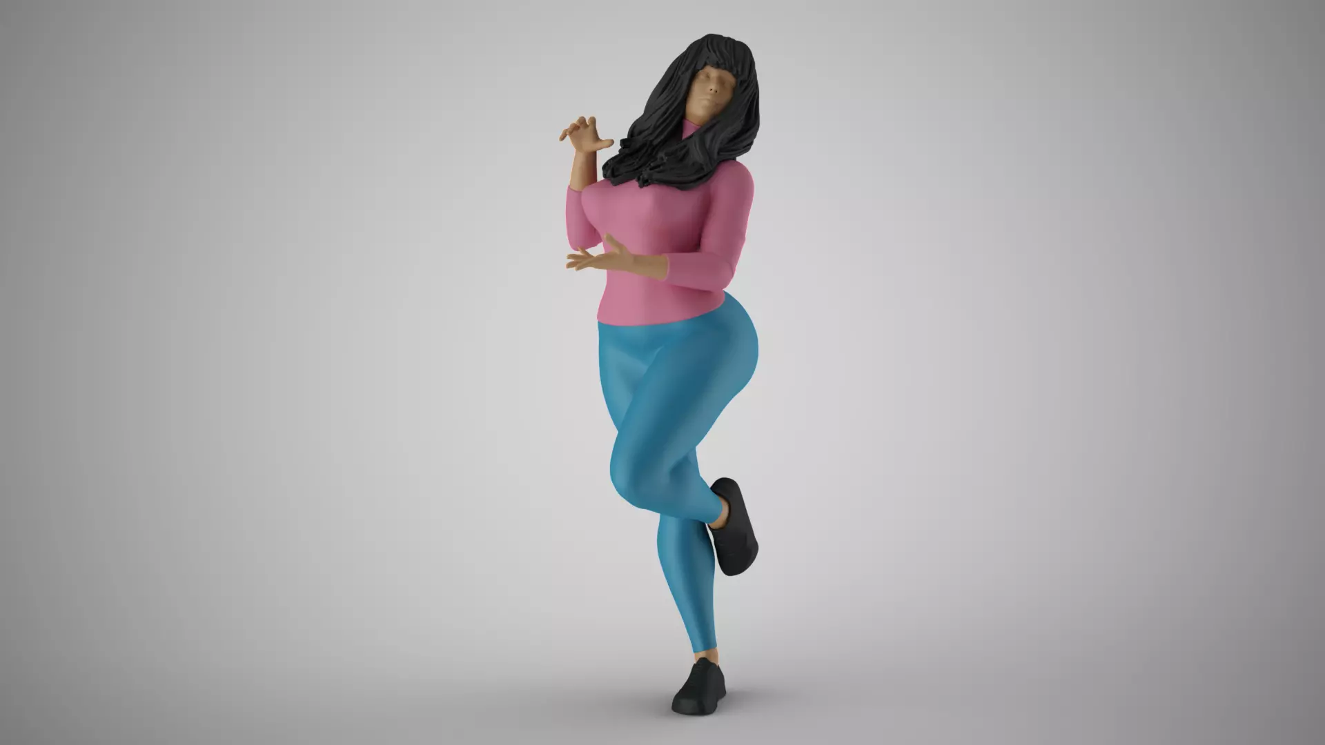 Shimmery Woman 2 3D print model_0