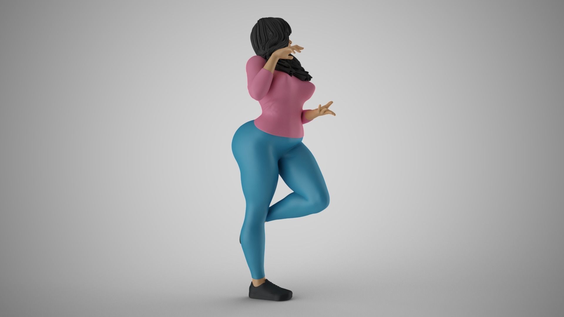 Shimmery Woman 2 3D print model_5