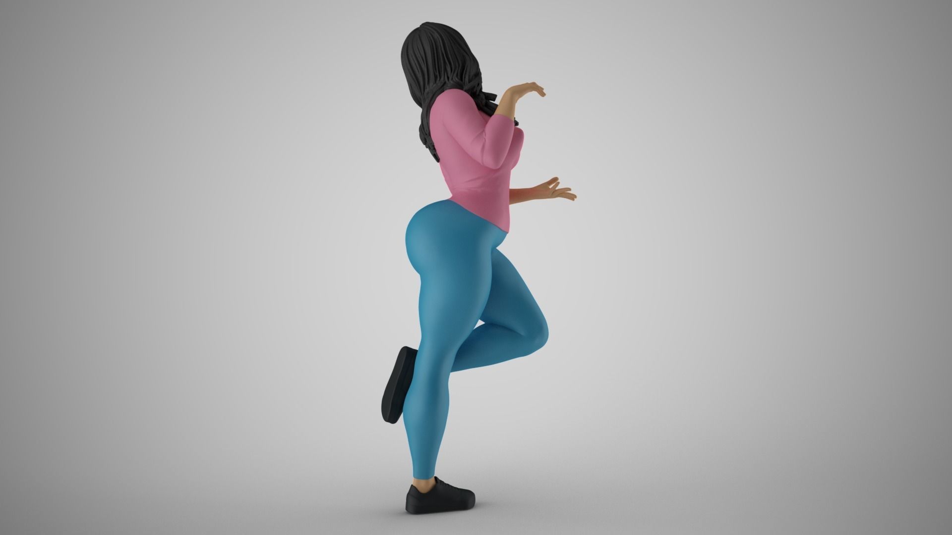 Shimmery Woman 2 3D print model_6