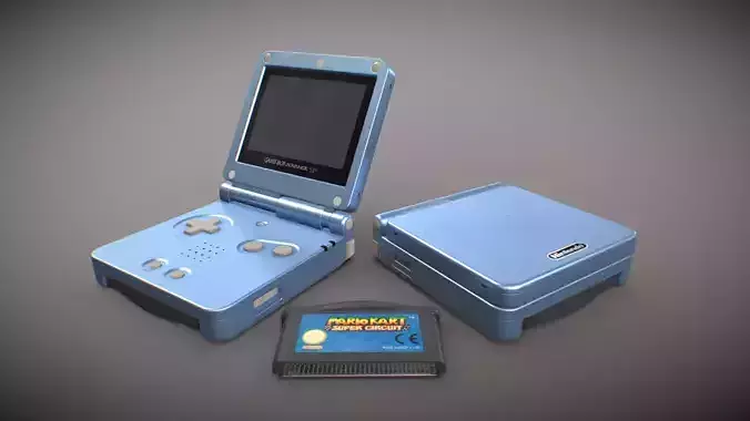 Gameboy Advance SP 3D model