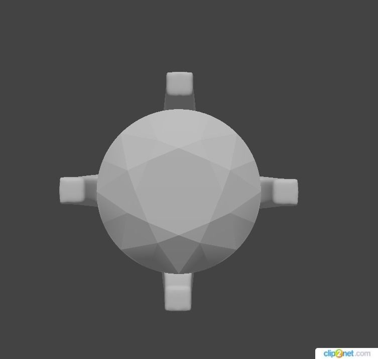 Head Round Ring 4 1mm 3D print model_2