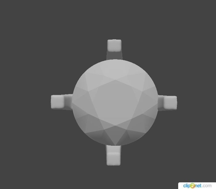 Head Round Ring 4 4mm 3D print model_2