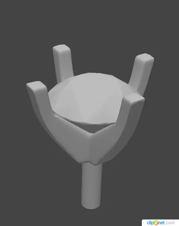 Head Round Ring 4 4mm 3D print model_0