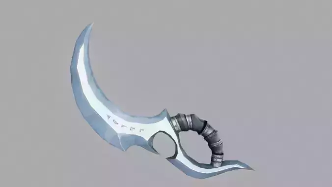 Dagger sword Low-poly 3D model