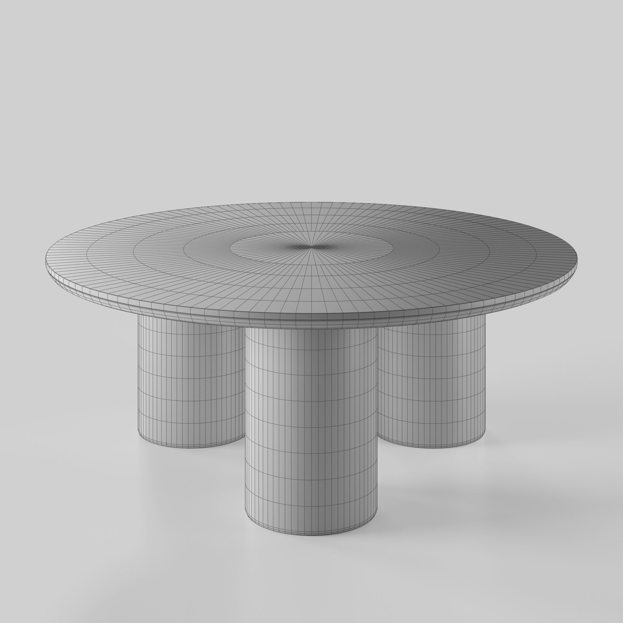 Travertine Coffee Table 3D model_4