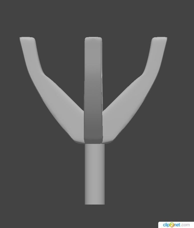 Head Round 4 Prong 5 1 mm Ring  3D print model_1