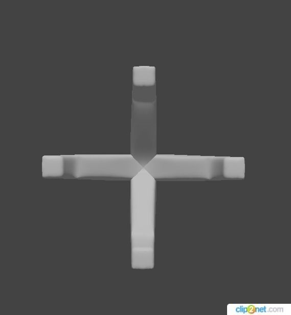 Head Round 4 Prong 5 1 mm Ring  3D print model_2